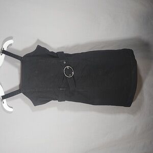 Justice Black Dress with Buckle Strap and Zipper Girls Size 8